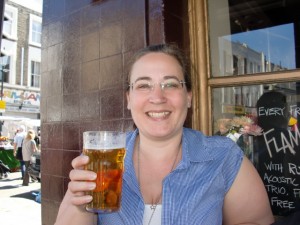 Stickerska och en Pint
